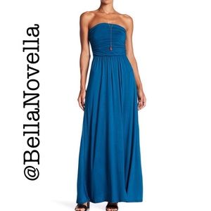 West Kei Dresses - Teal Strapless Maxi Dress LG=12/14 West Kei Dresses - Teal Strapless Maxi Dress LG=12/14